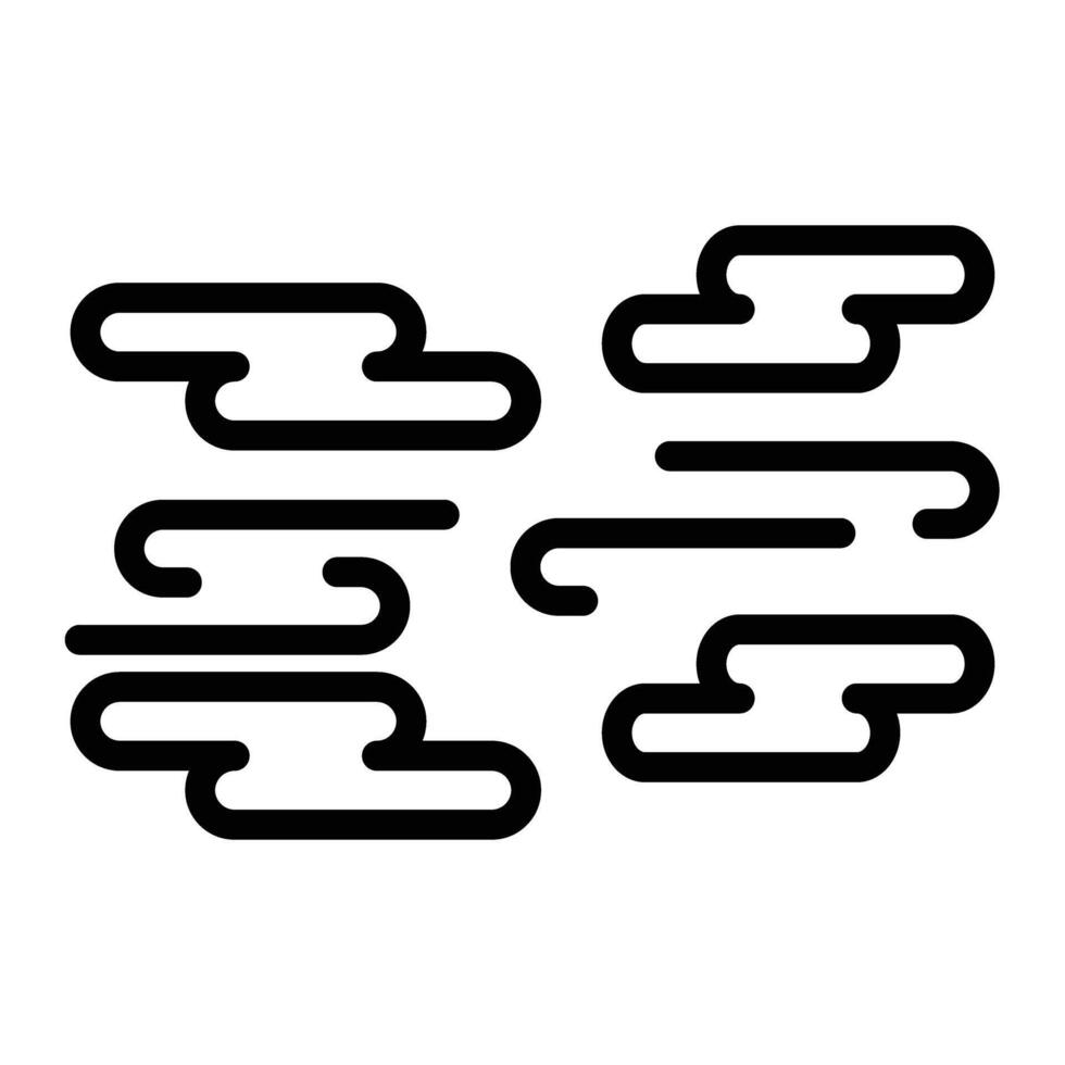 Fog Line Icon Design vector