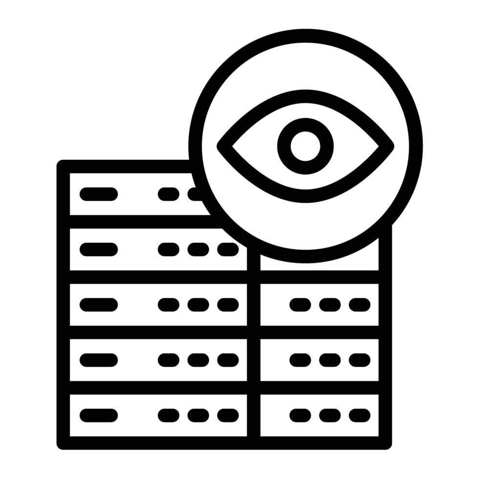 Audit Log Line Icon Design vector