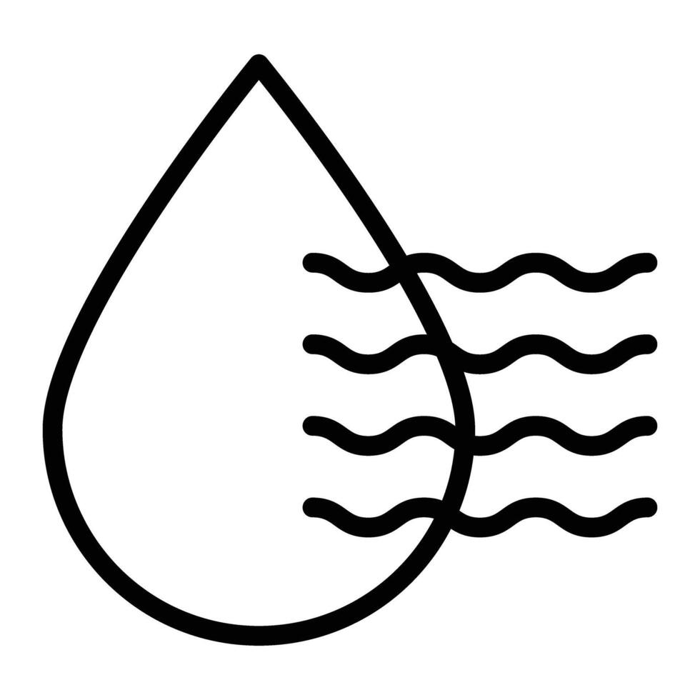 Air Dry Line Icon Design vector