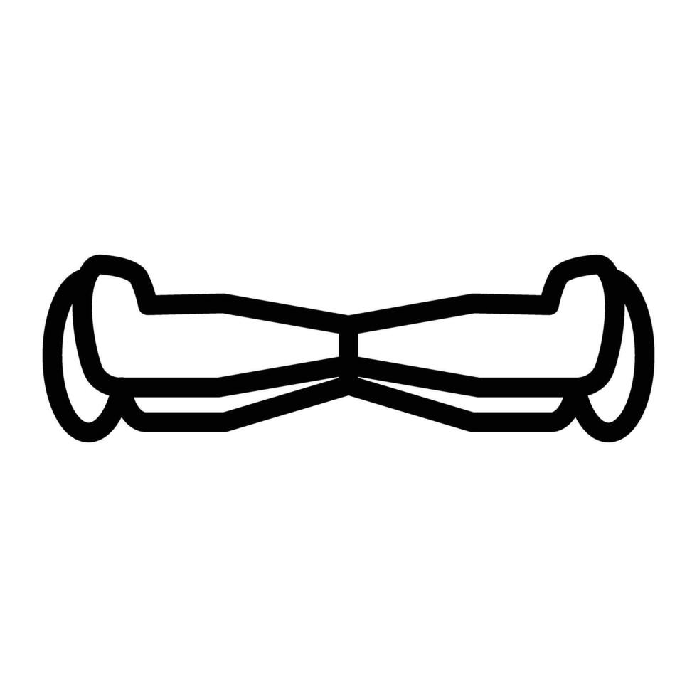 Hoverboard Line Icon Design vector