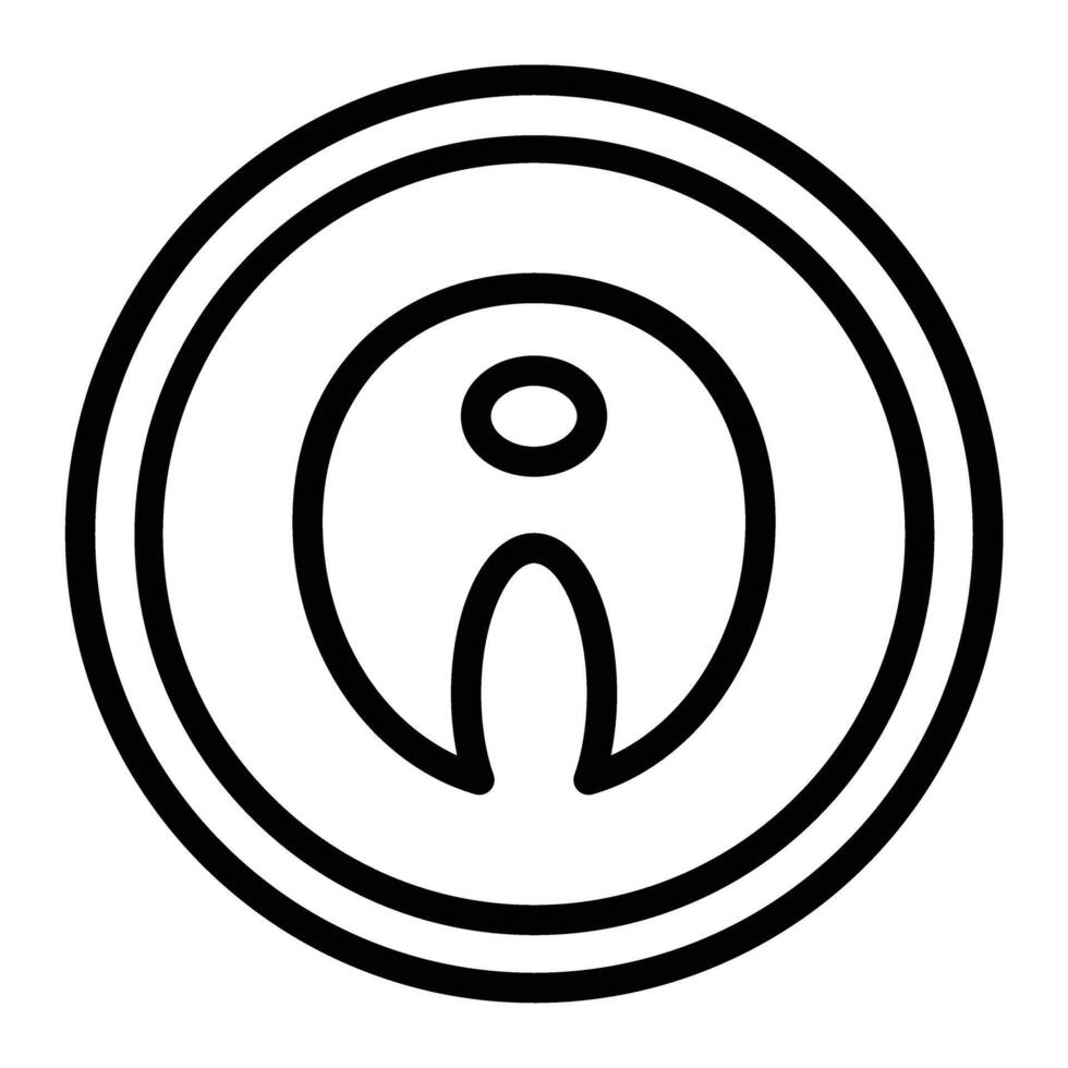 Fish Fillet Line Icon Design vector