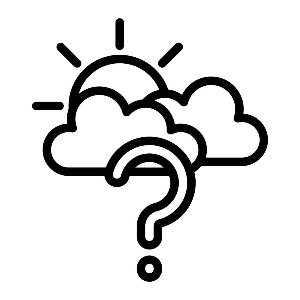 Unknown Line Icon Design vector