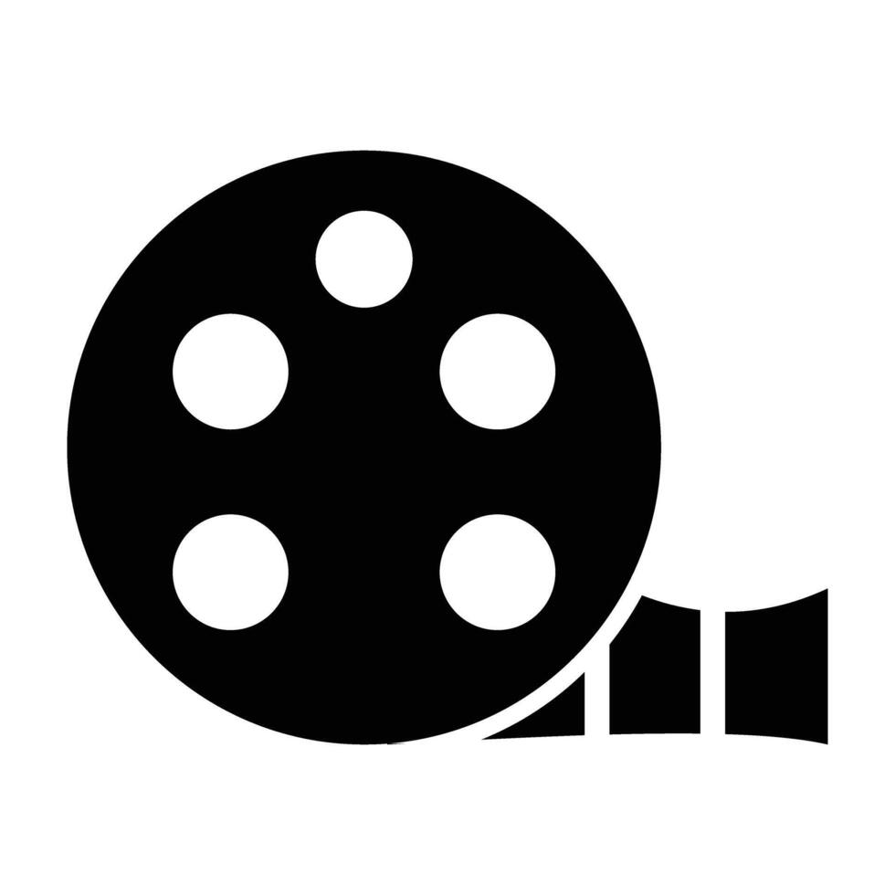 Film Line Icon Design vector