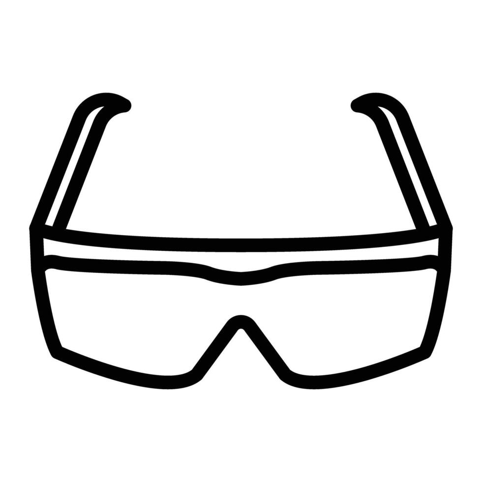 Safety Goggles Line Icon Design vector