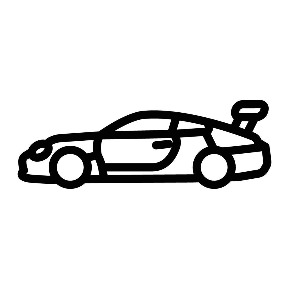 Car Line Icon Design vector