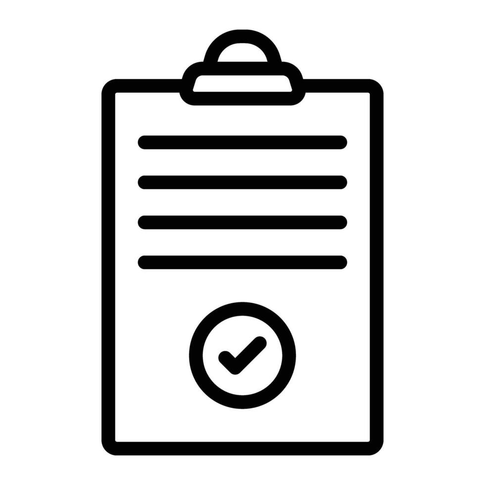 Order Confirmed Line Icon Design vector
