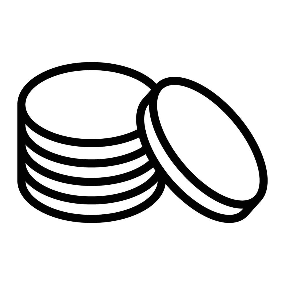 Cutlets Line Icon Design vector