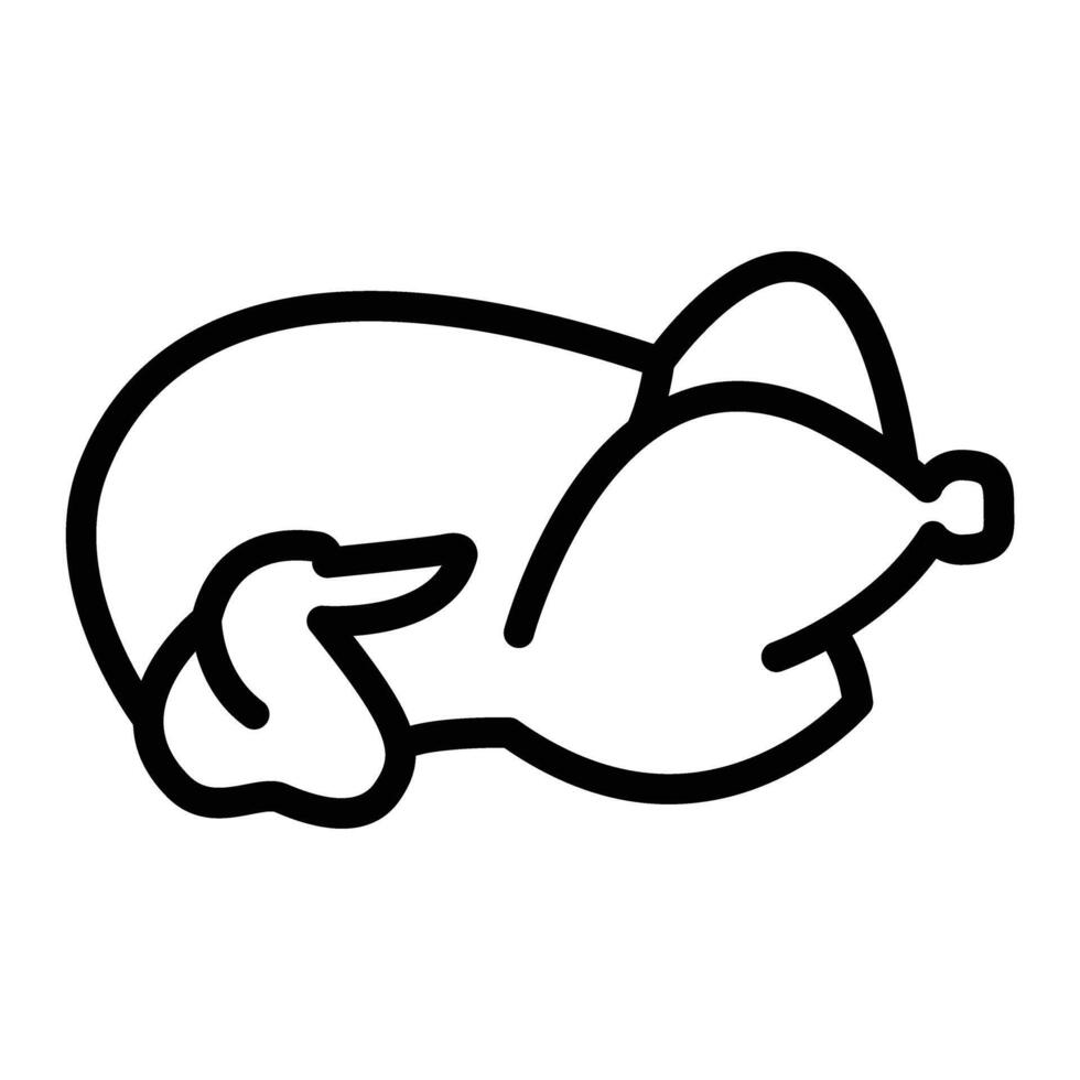 Chicken Icon Line Icon Design vector