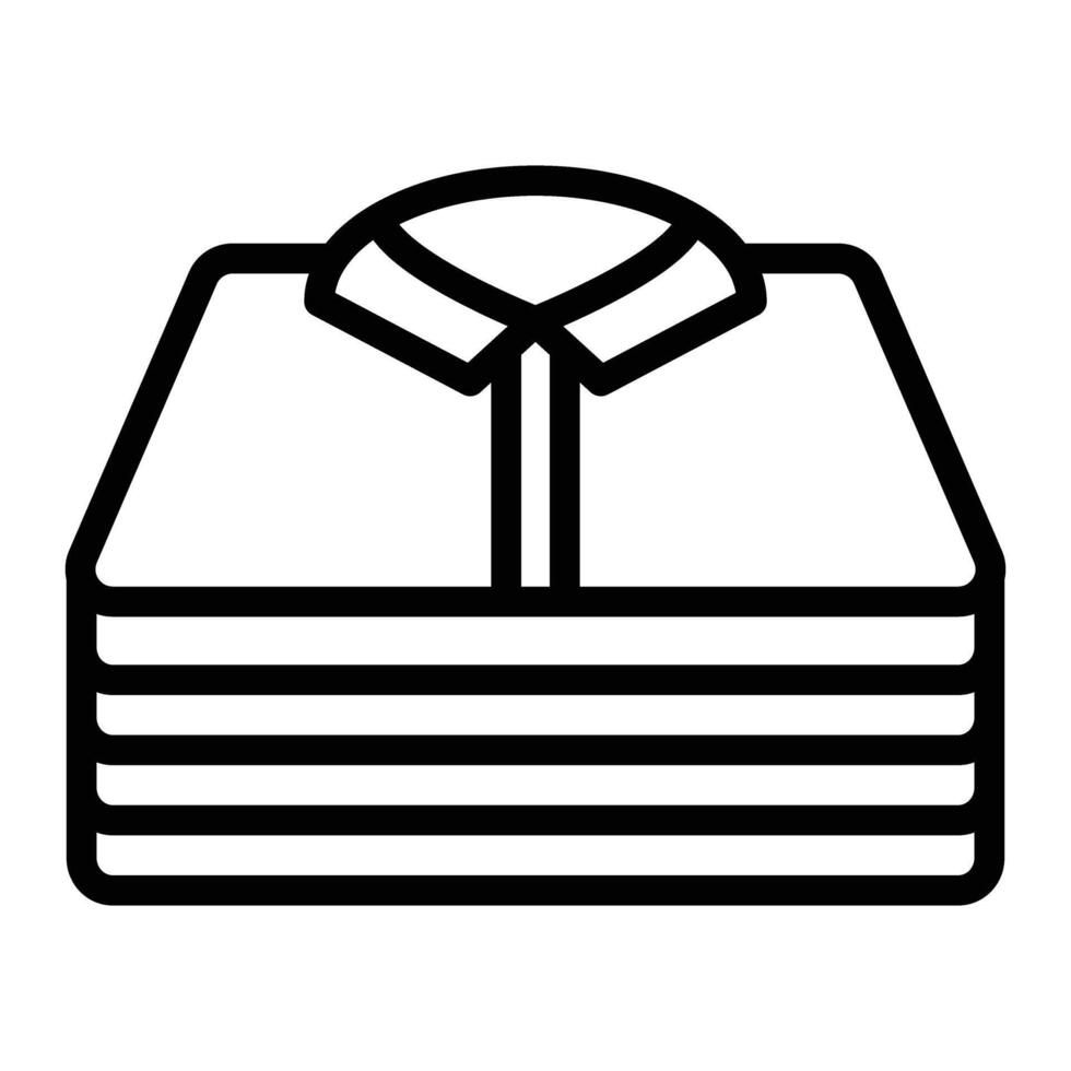 Folded Clothes Line Icon Design vector