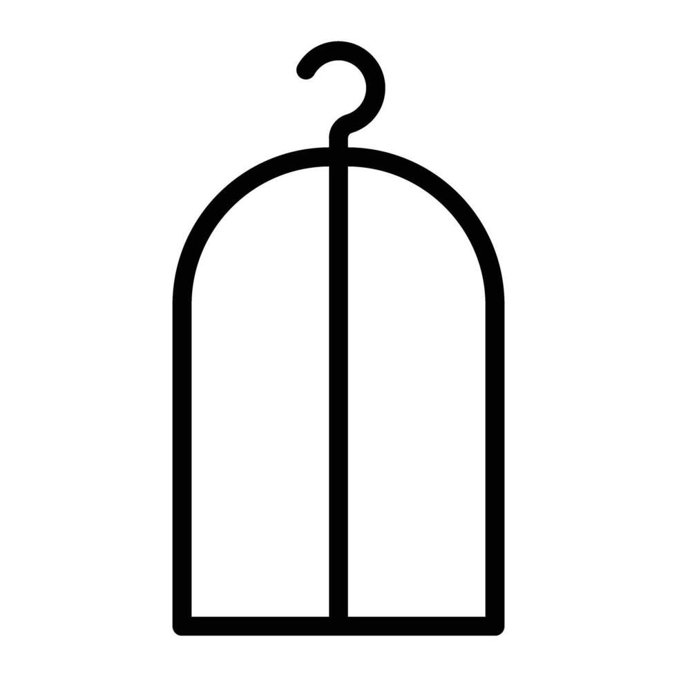 Garment Bag Line Icon Design vector