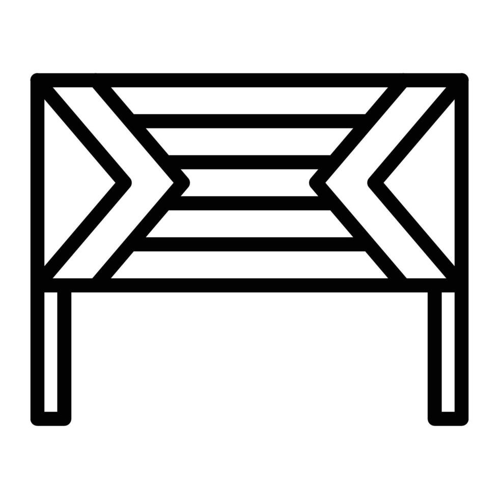 Headboard Line Icon Design vector