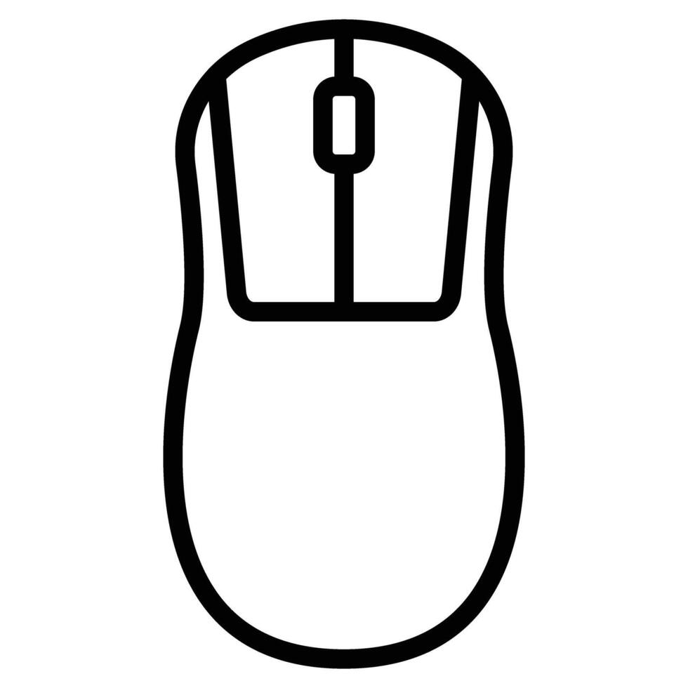Mouse Line Icon Design vector