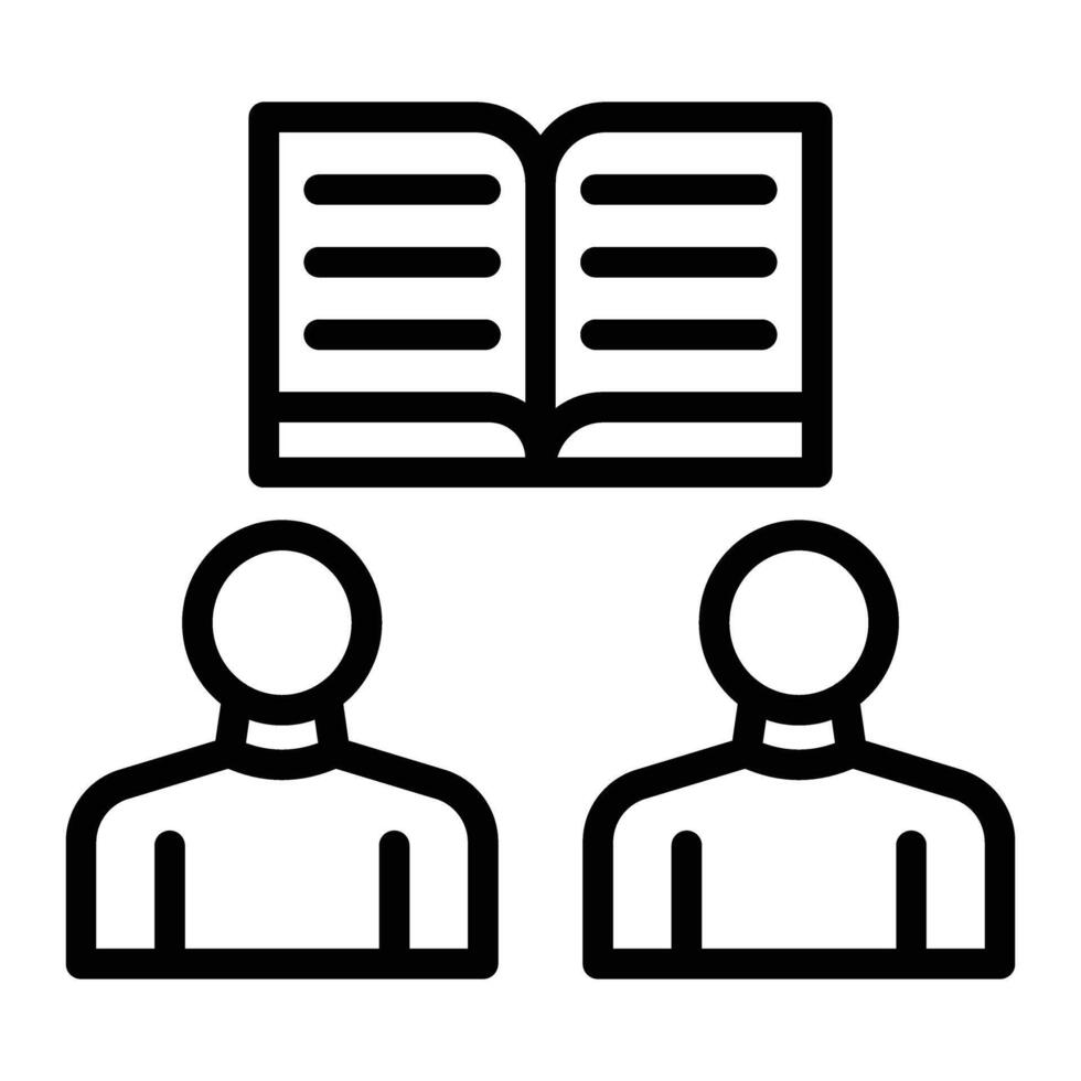 Knowledge Sharing Line icon Design vector