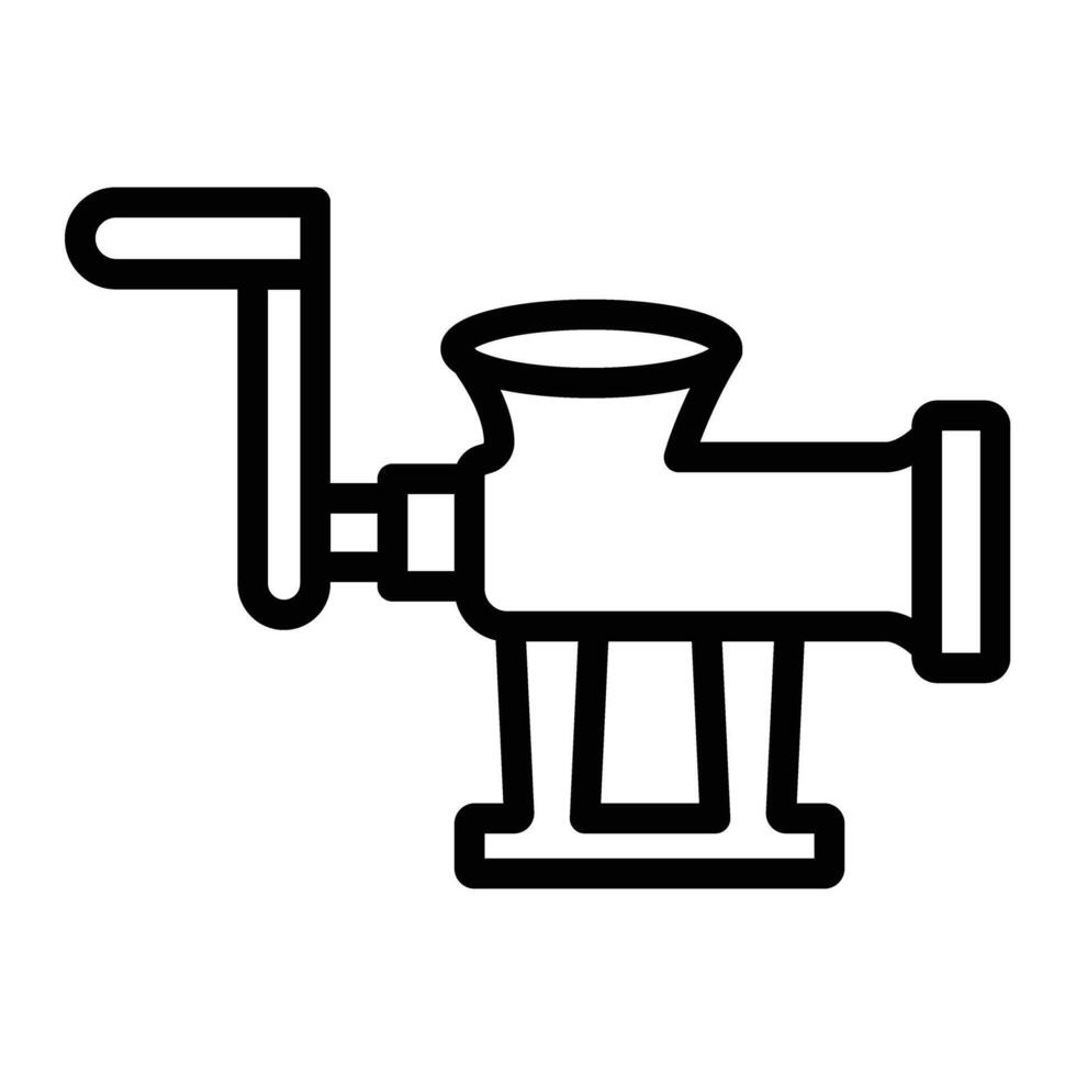 Mincer Line Icon Design vector