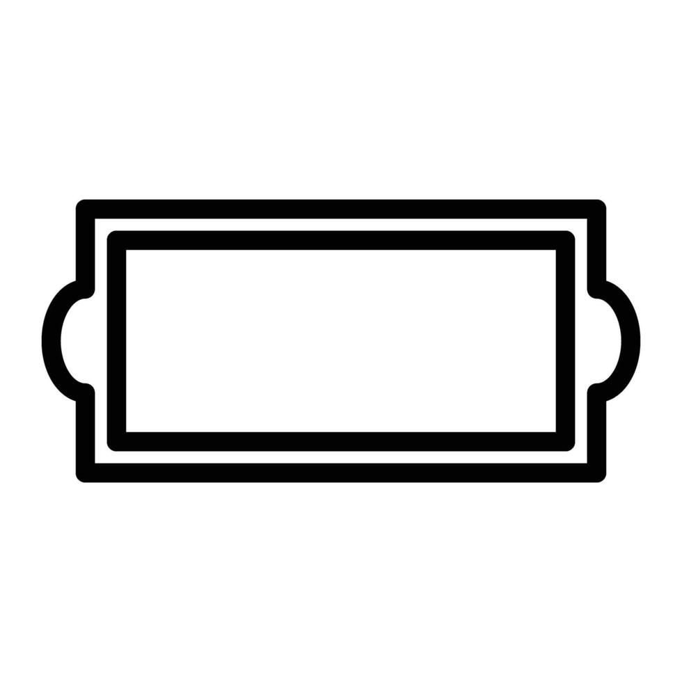 Name Plate Line Icon Design vector