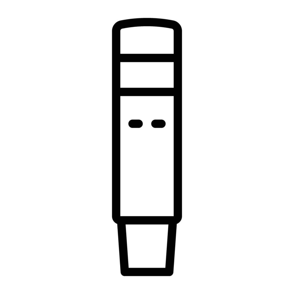 pH Meter Line Icon Design vector
