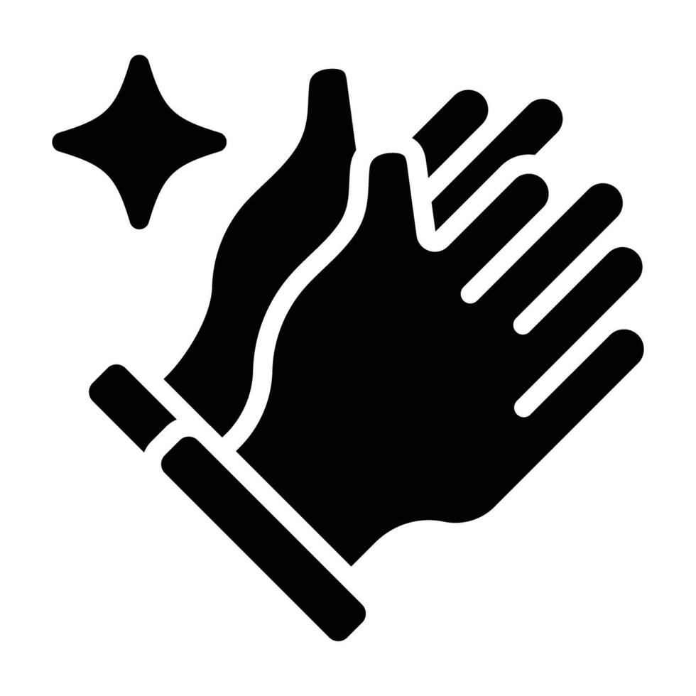 Applause Line Icon Design vector