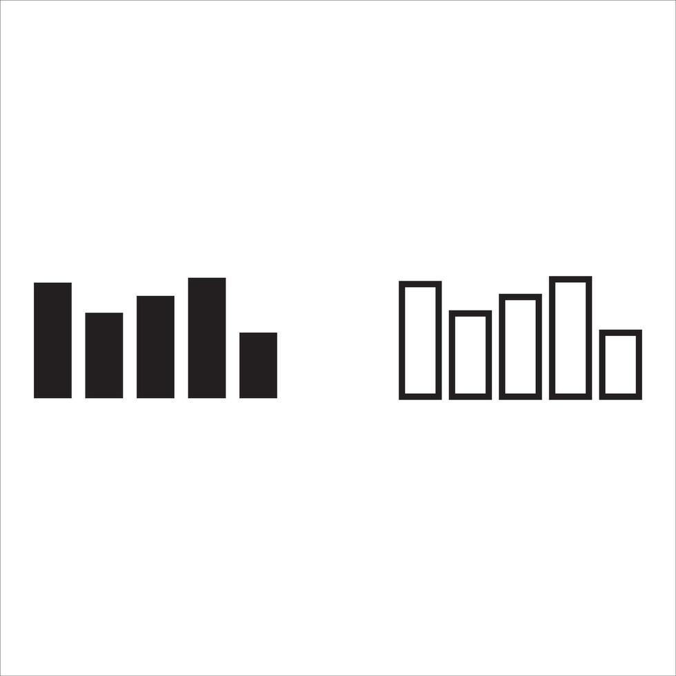 Chart icon set. analysis illustration sign collection. analytics symbol or logo. vector