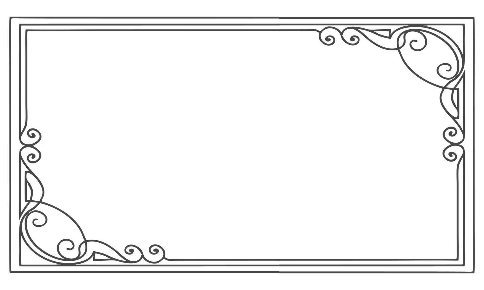 floral frame highlighting abstract artistry. vector