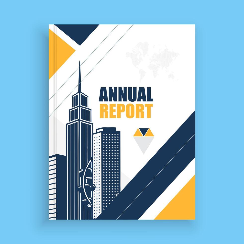 Business reports need clean, modern template design. vector