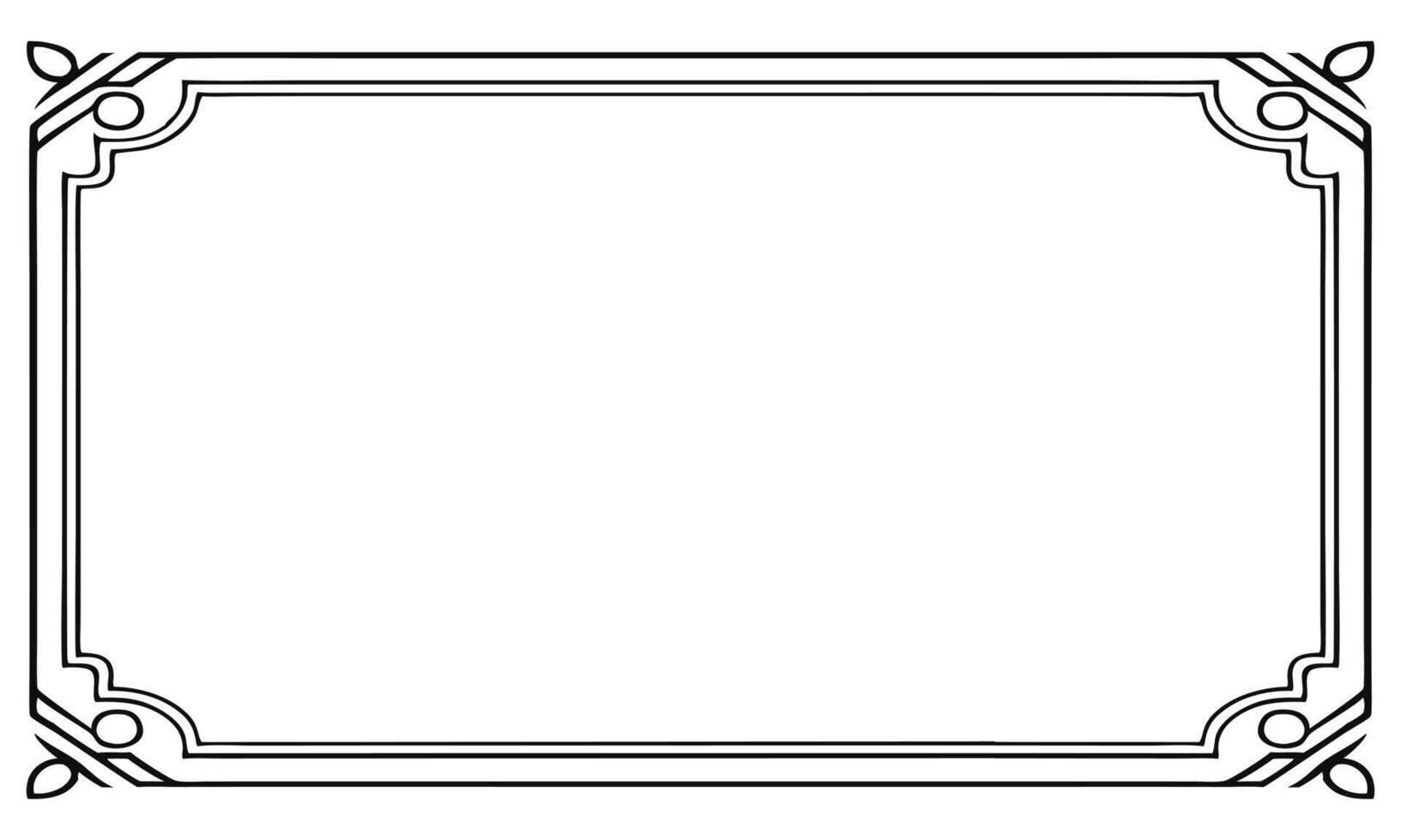 They restored the ornate frame border to perfection. vector