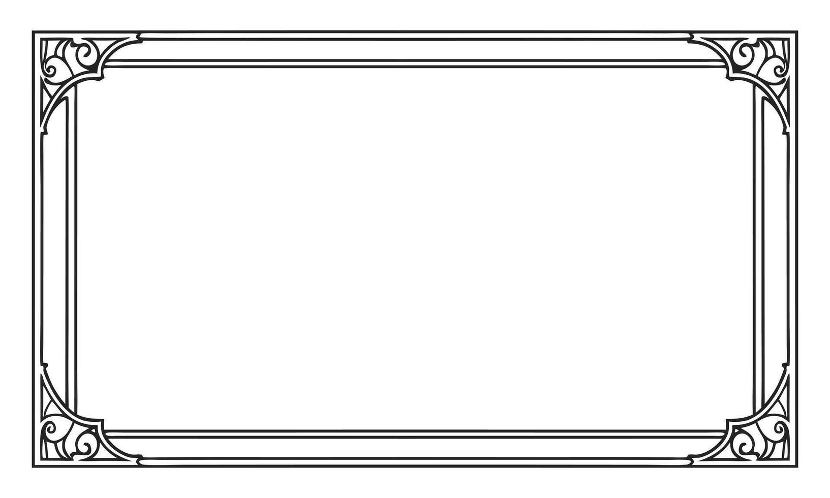 A frame of flowers embracing abstract shapes. vector