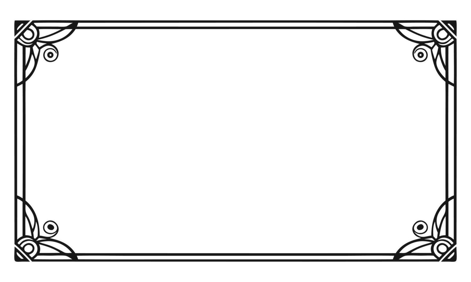 A border with an abstract twist. vector