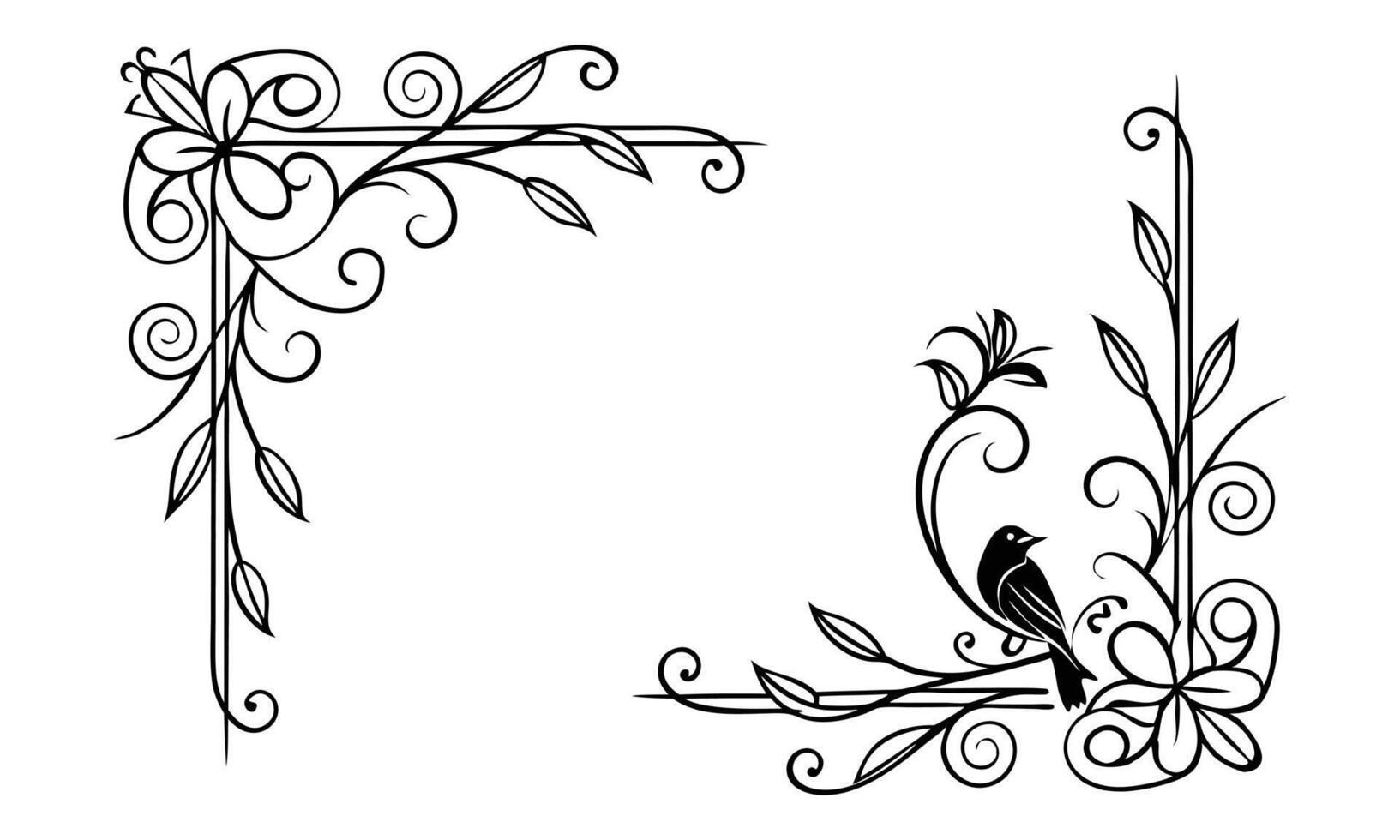 Light gleamed off the ornate frame border edges. vector