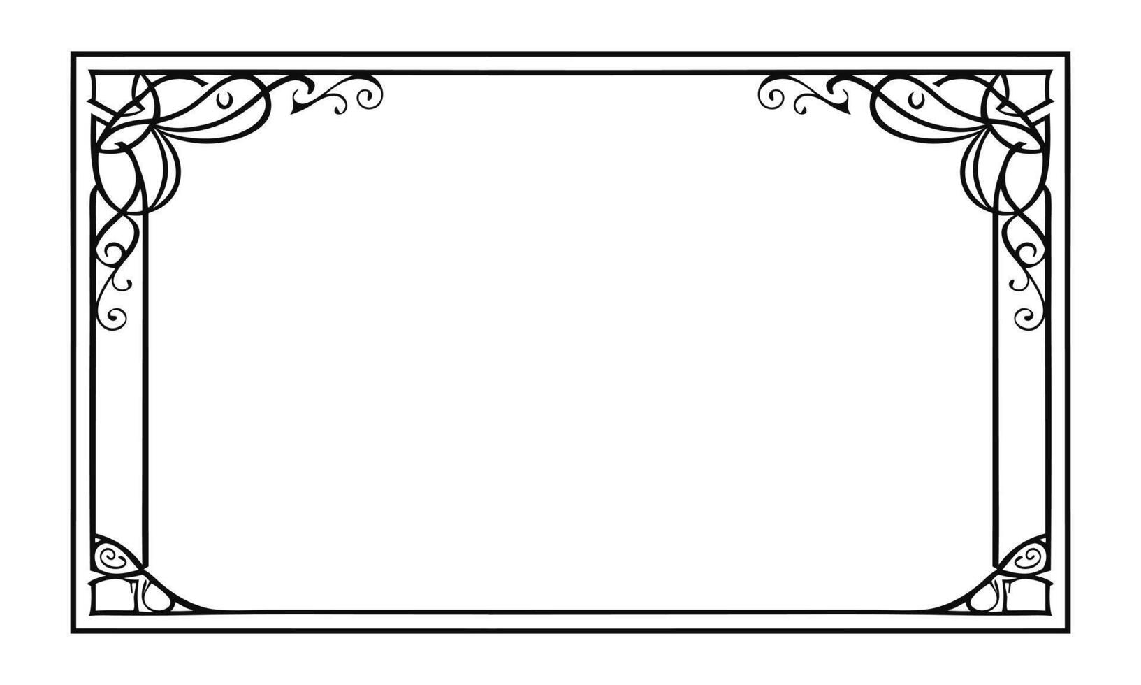 styled design nestled within ornate floral frames. vector