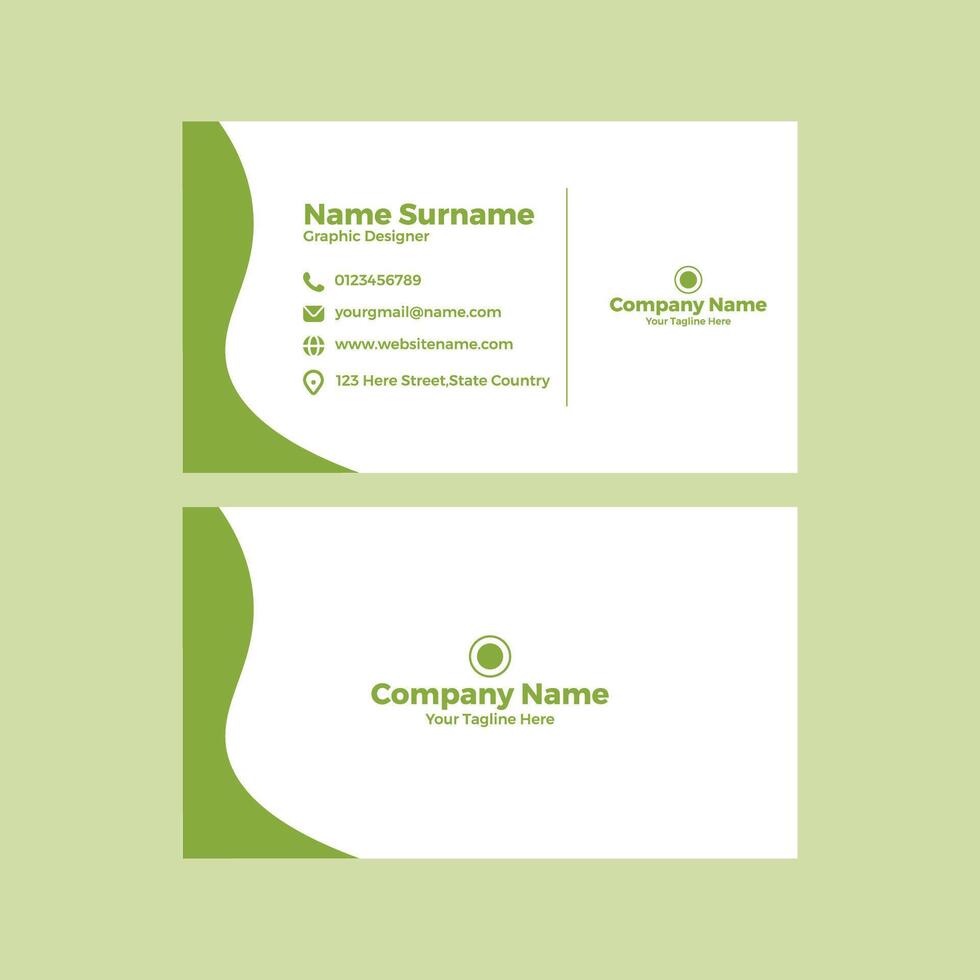 Nature-Inspired Business Card vector