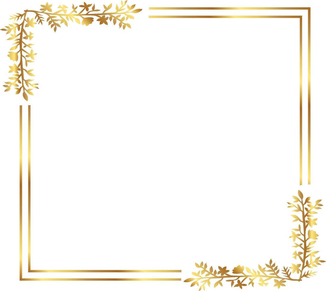 Golden border warm frame certificate free illustrations vector