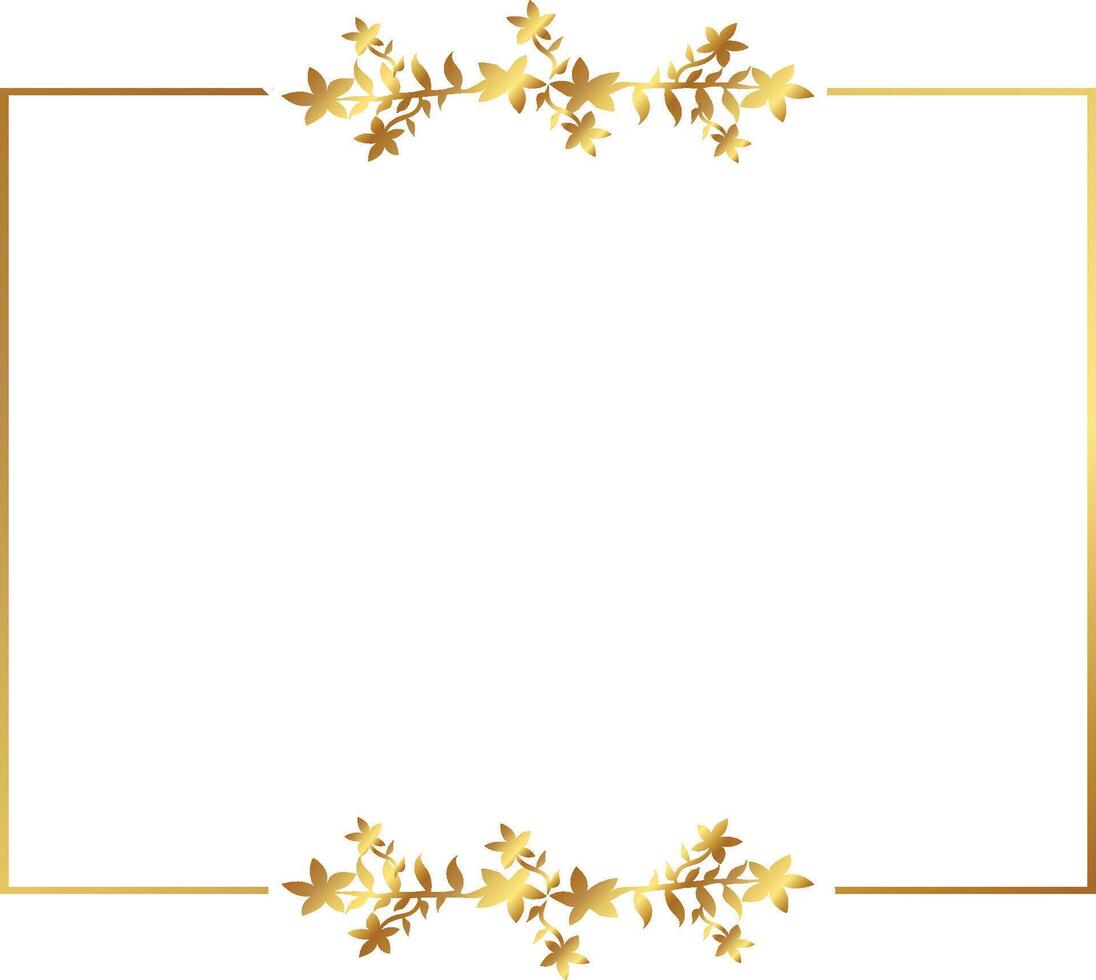 Gold border golden warm color frame free illustration vector