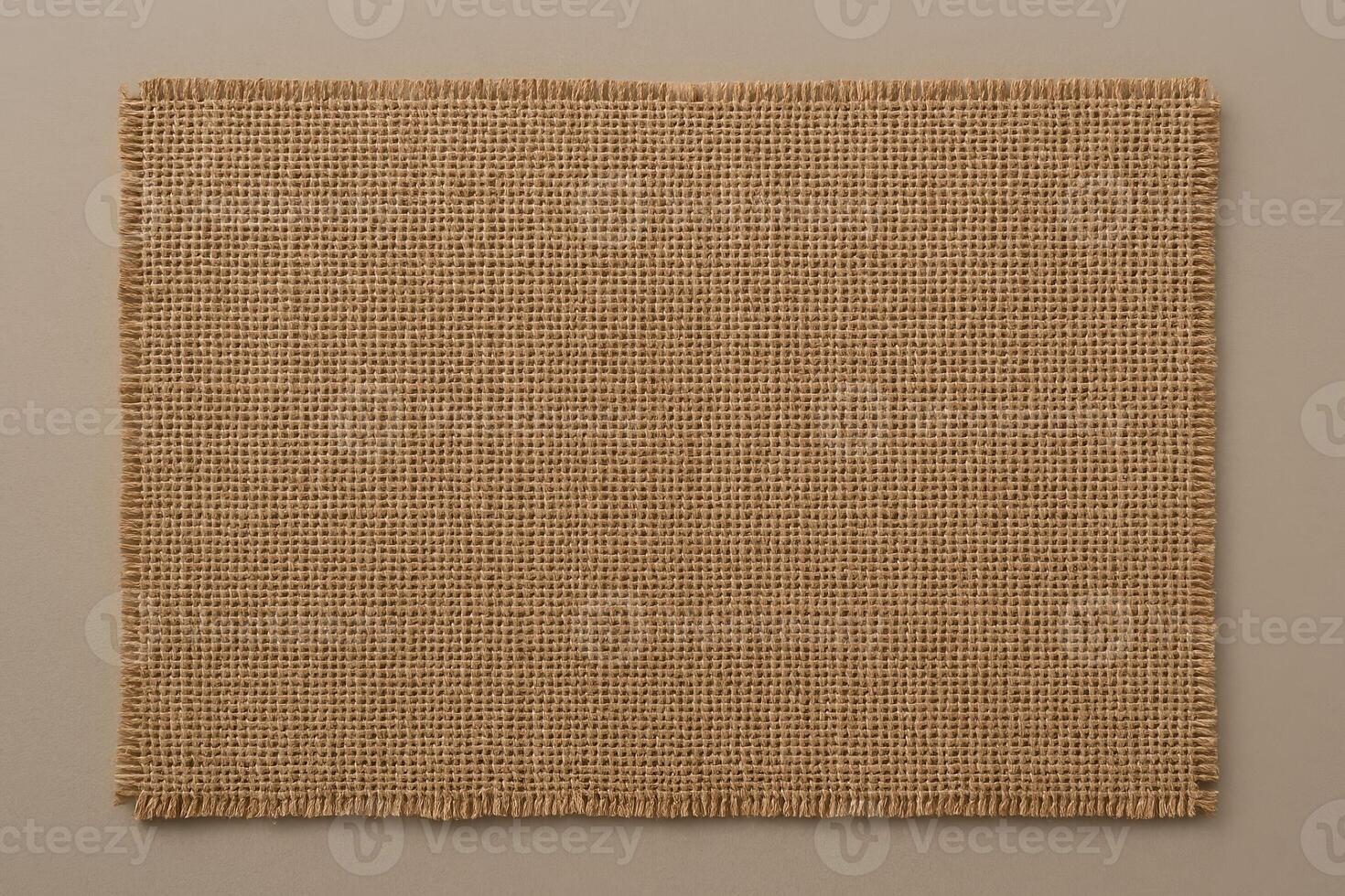 Woven Burlap Fabric Texture Rough Textile Background Full Sheet in Natural Tone for Rustic Design and Craft Projects photo