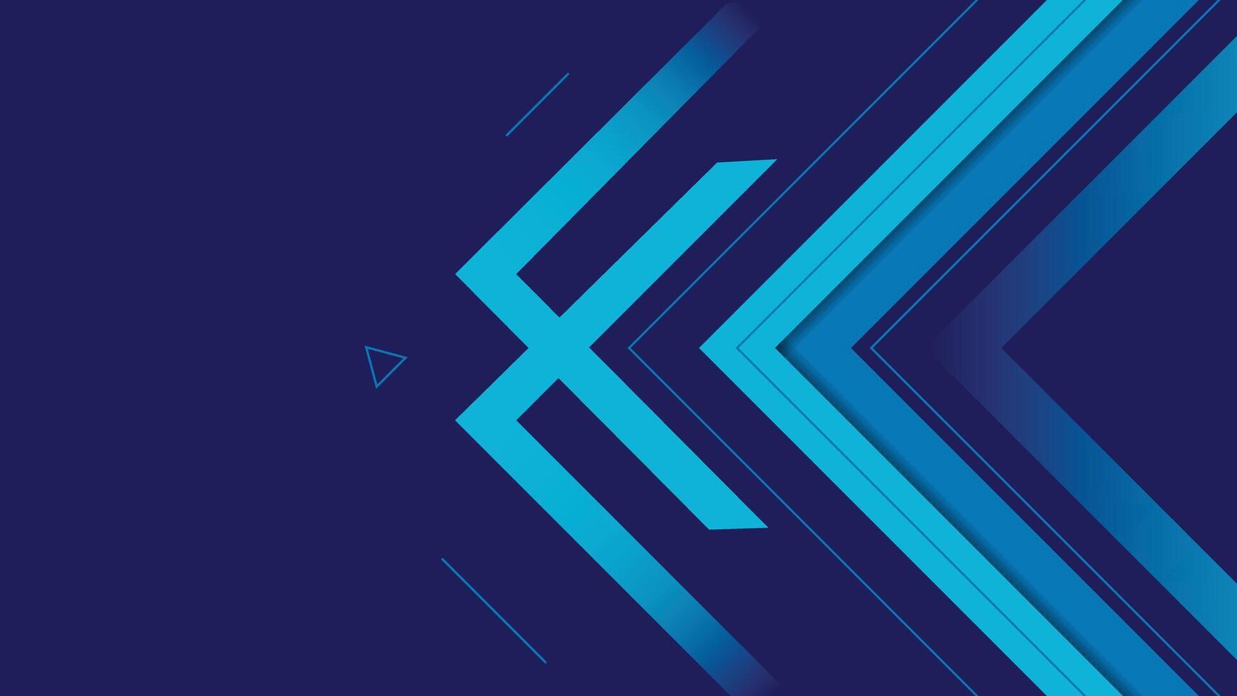 Creative abstract background with blue tones and geometric arrow shapes ideal for web and graphic design vector