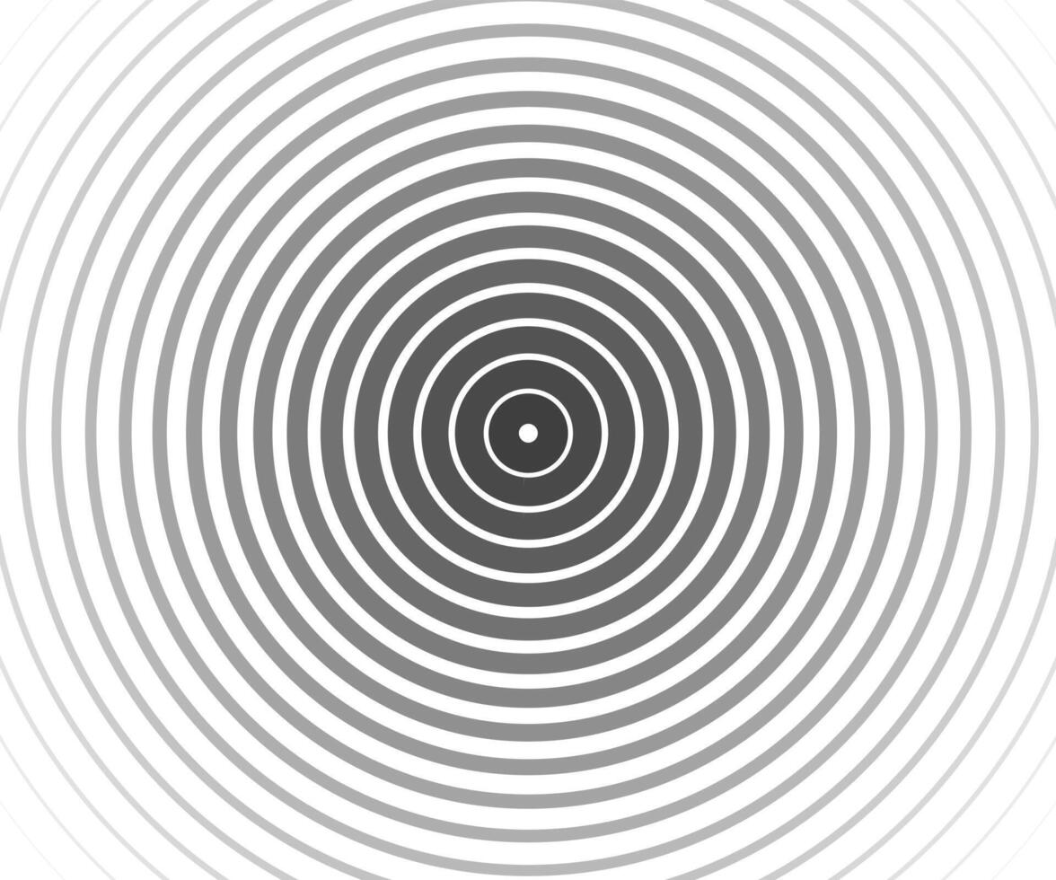 Circle sound wave pattern vector
