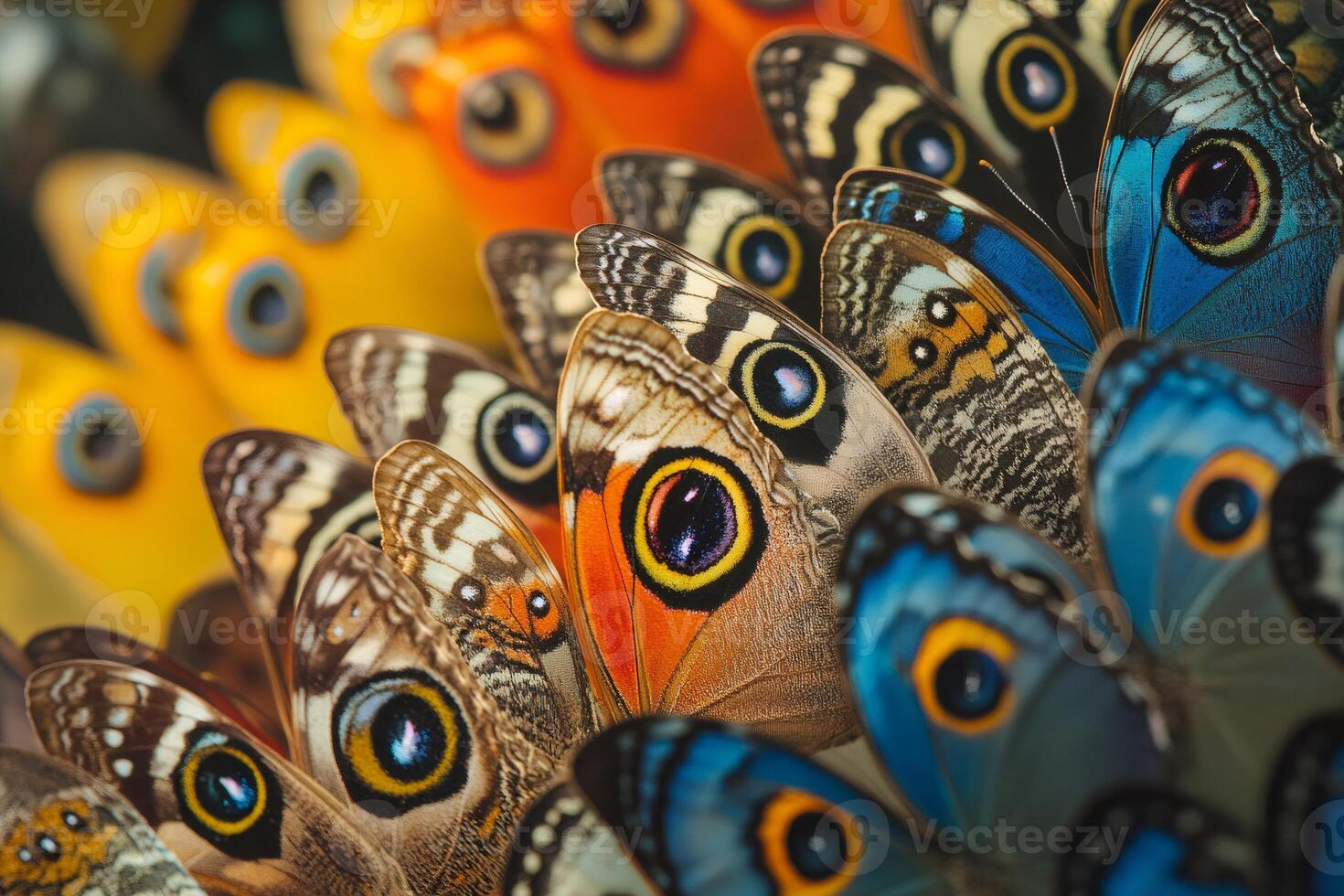 Colorful butterfly wings creating a stunning visual display photo