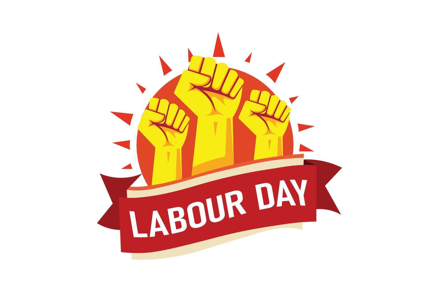 1st May Workers Day Design, may day protest fist, labour day badge , international workers day graphic vector