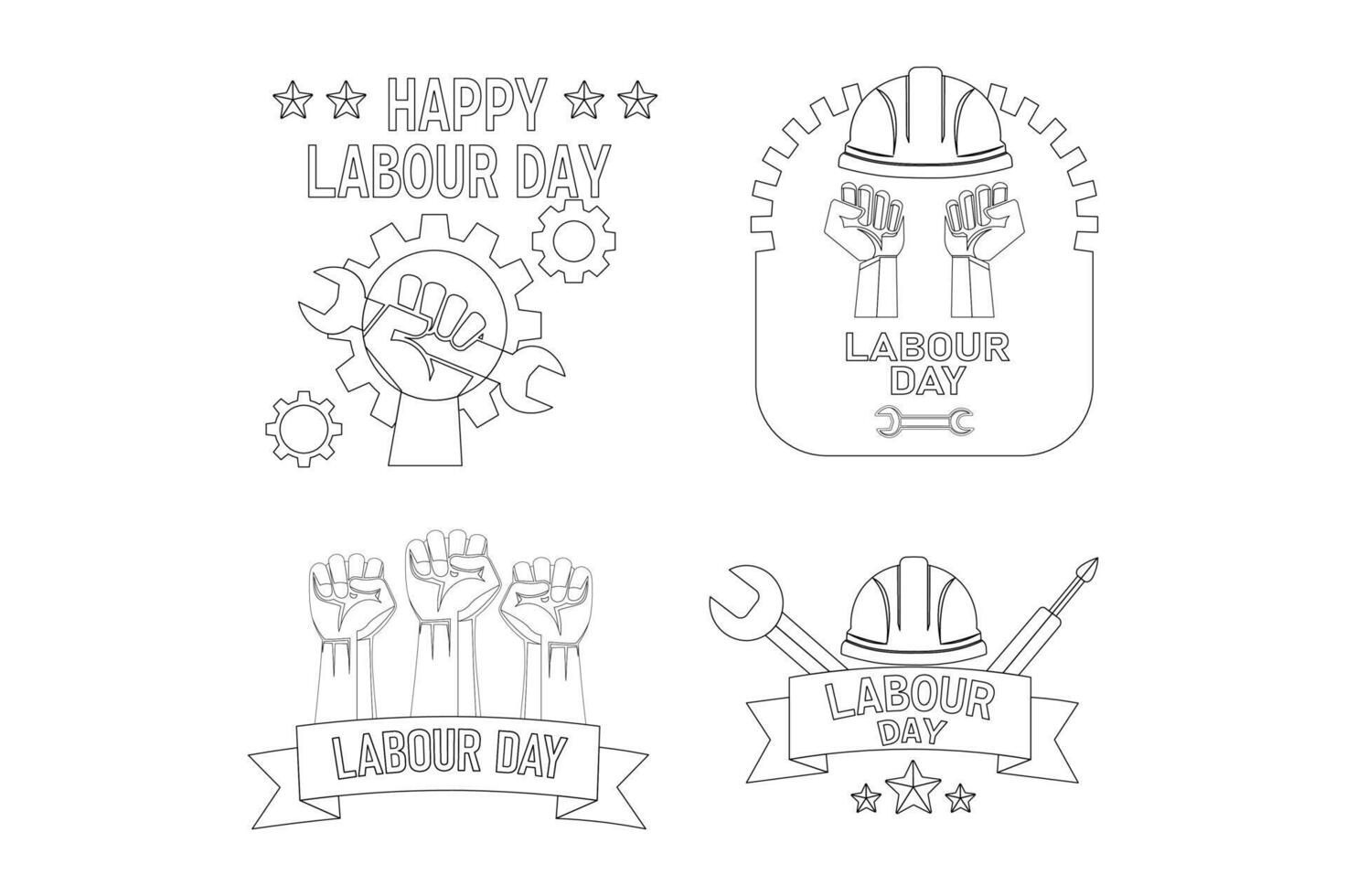 Editable May 1st Labour Day with Protest Fist, workers protest day illustration, labor day clipart, international workers day graphics vector