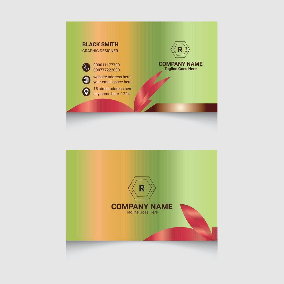 Creative Business Card Template vector