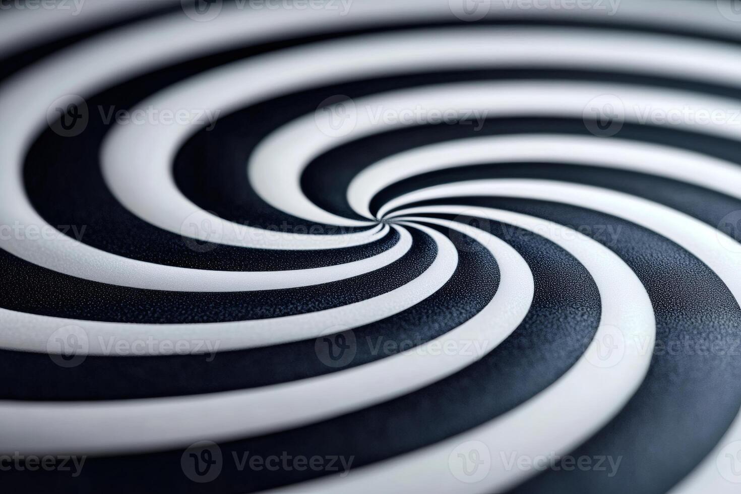 Black and white spiral creating an optical illusion effect photo