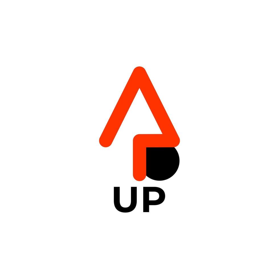 Growth income up arrow logo icon illustration vector