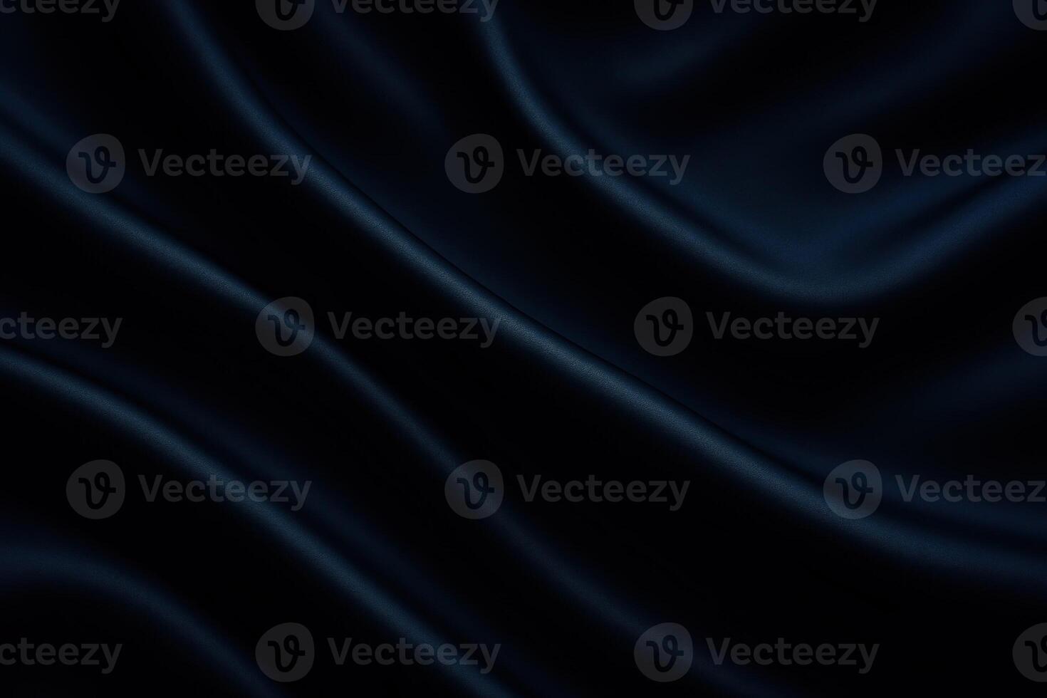 Luxurious Dark Blue Satin Fabric with Elegant Wavy Pleats in a Shiny Liquid Wave Effect for Stylish Design Background and Sophisticated Aesthetic with Copy Space for Artistic Creative Projects photo
