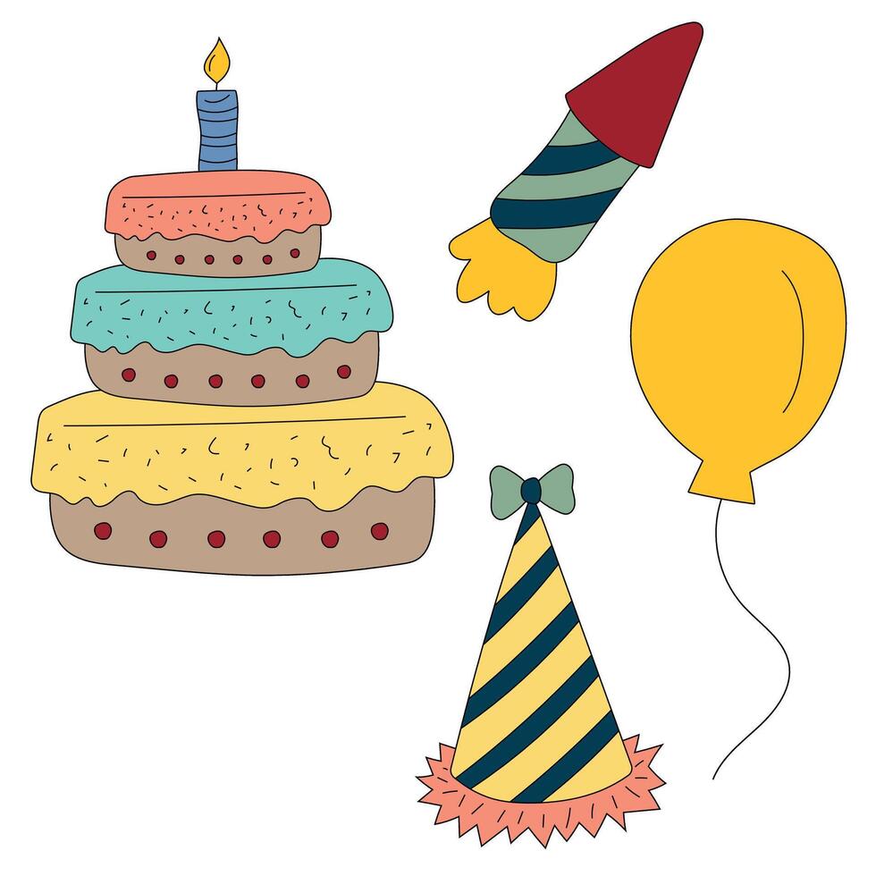 Birthday Cartoon Clipart vector