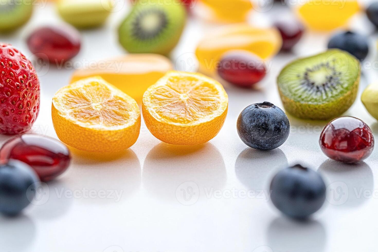 A bunch of fruit on a table photo