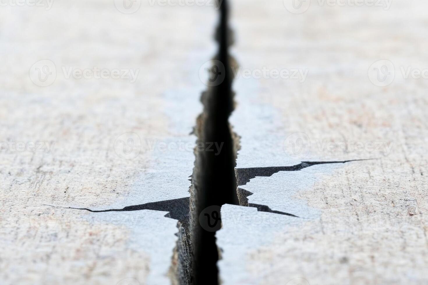 A crack in a wooden floor with a crack in it photo