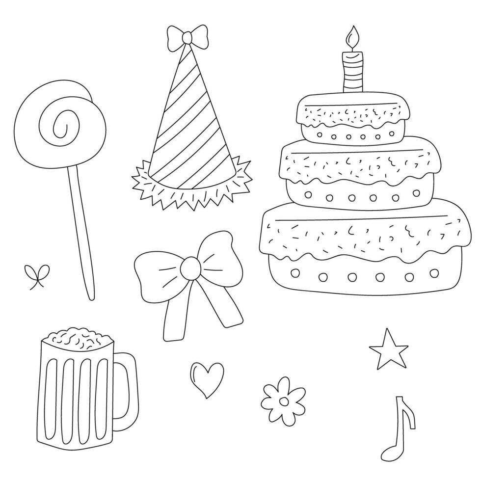 Simple Party Decorations vector