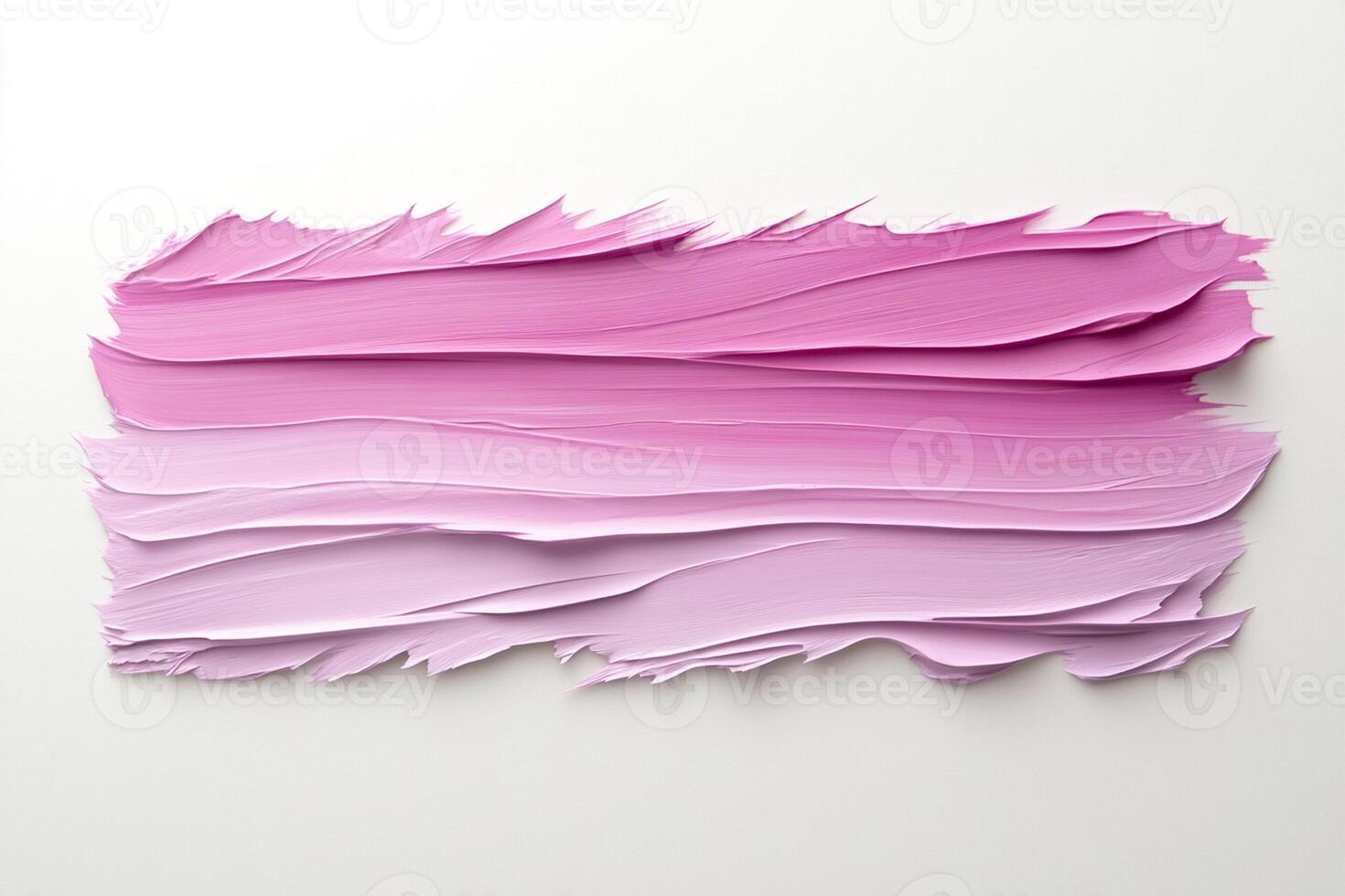 A pink and purple abstract painting on a white wall photo