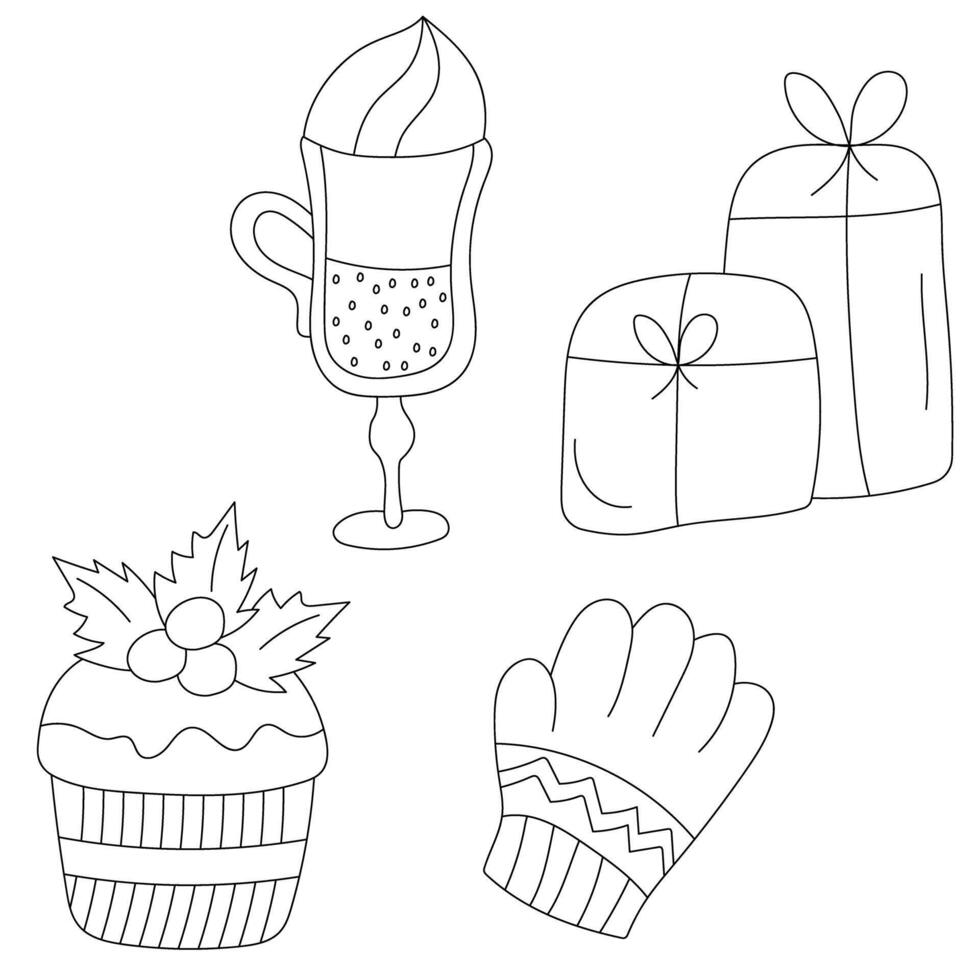 Hand-drawn Winter Clipart Graphics vector