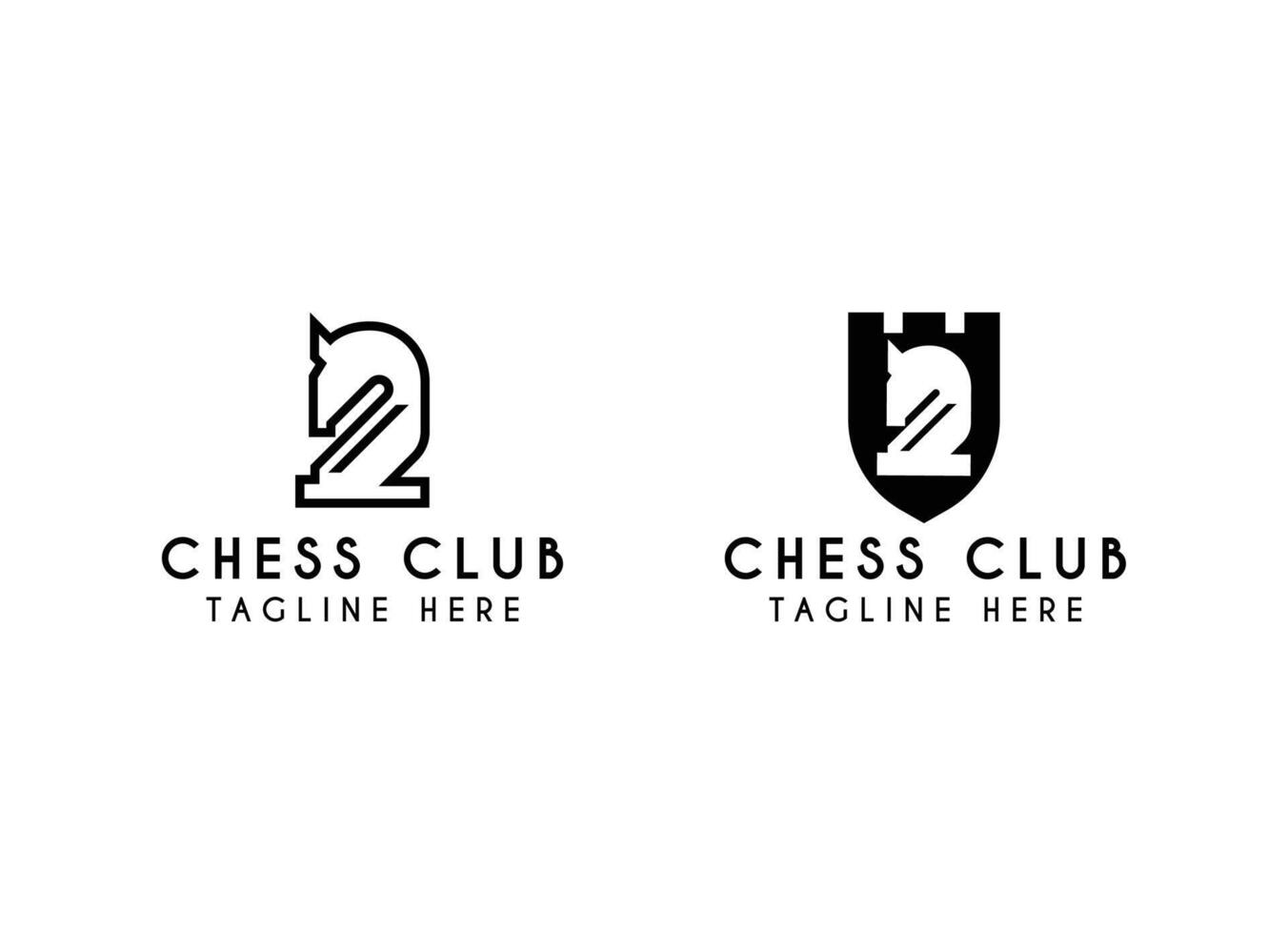 Chess Club Logo Representing Strategy and Power and smart vector