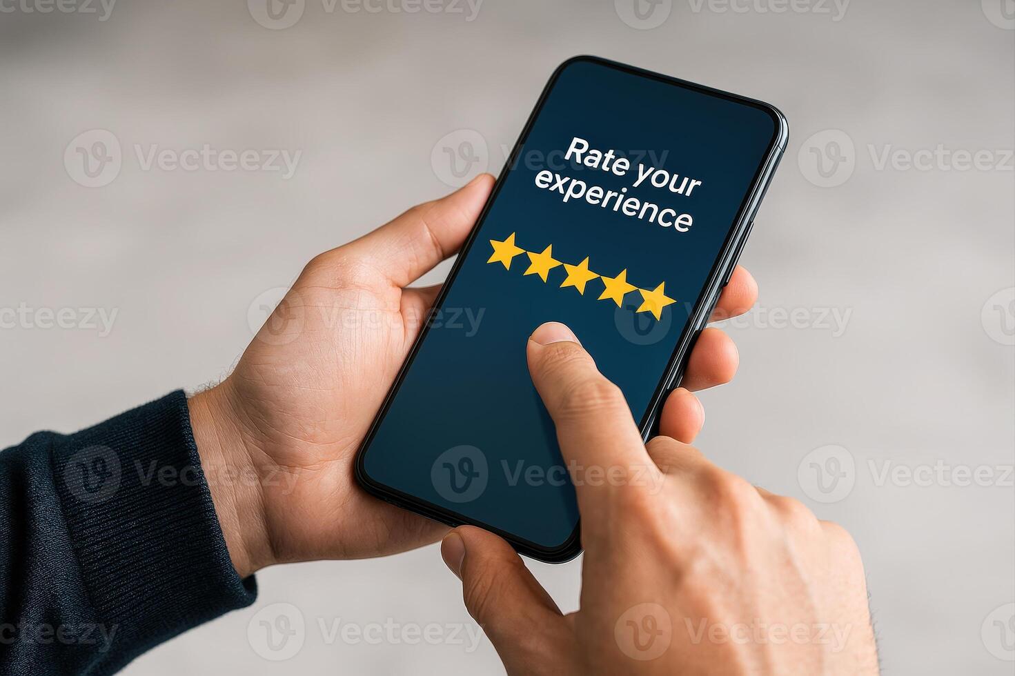 Customer Experience Rating on Smartphone for Feedback and Reviews in Service Evaluation and Business Reputation Development photo
